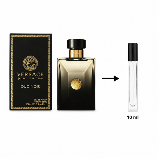 Versace Pour Homme Oud Noir Eau de Parfum For Men - 10 ML / 175 Sprays - Decanted From Original Bottle