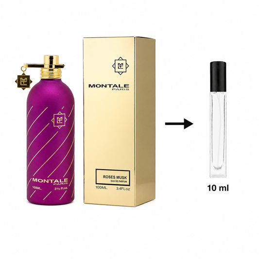 Montale Roses Musk Eau De Parfum For Women - 10 ML / 175 Sprays - Decanted From Original Bottle