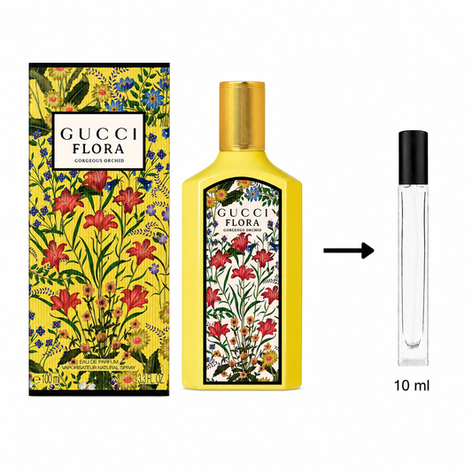 Gucci Flora Gorgeous Orchid Eau De Parfum For Women - 10 ML / 175 Sprays - Decanted From Original Bottle