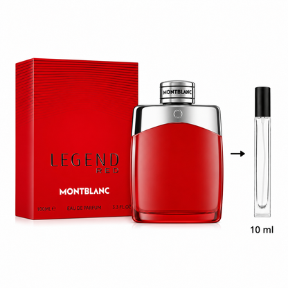 Montblanc Legend Red Eau De Parfum For Men - 10 ML / 175 Sprays - Decanted From Original Bottle