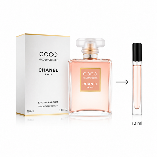 Chanel Coco Mademoiselle Eau De Parfum For Women - 10 ML / 175 Sprays - Decanted From Original Bottle