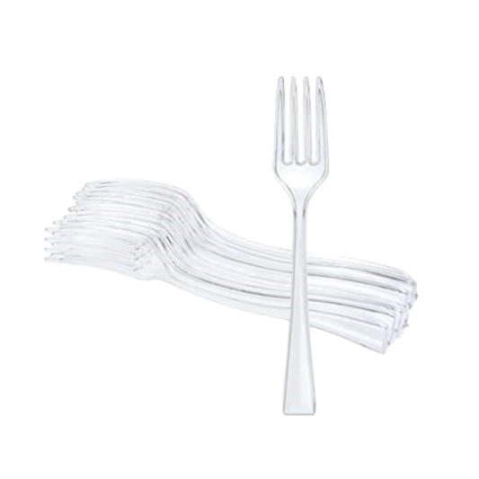 Clear Mini Forks - 100 Pcs