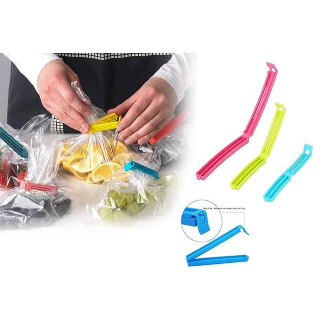 Colored Plastic Bag Clip - 7 Pcs