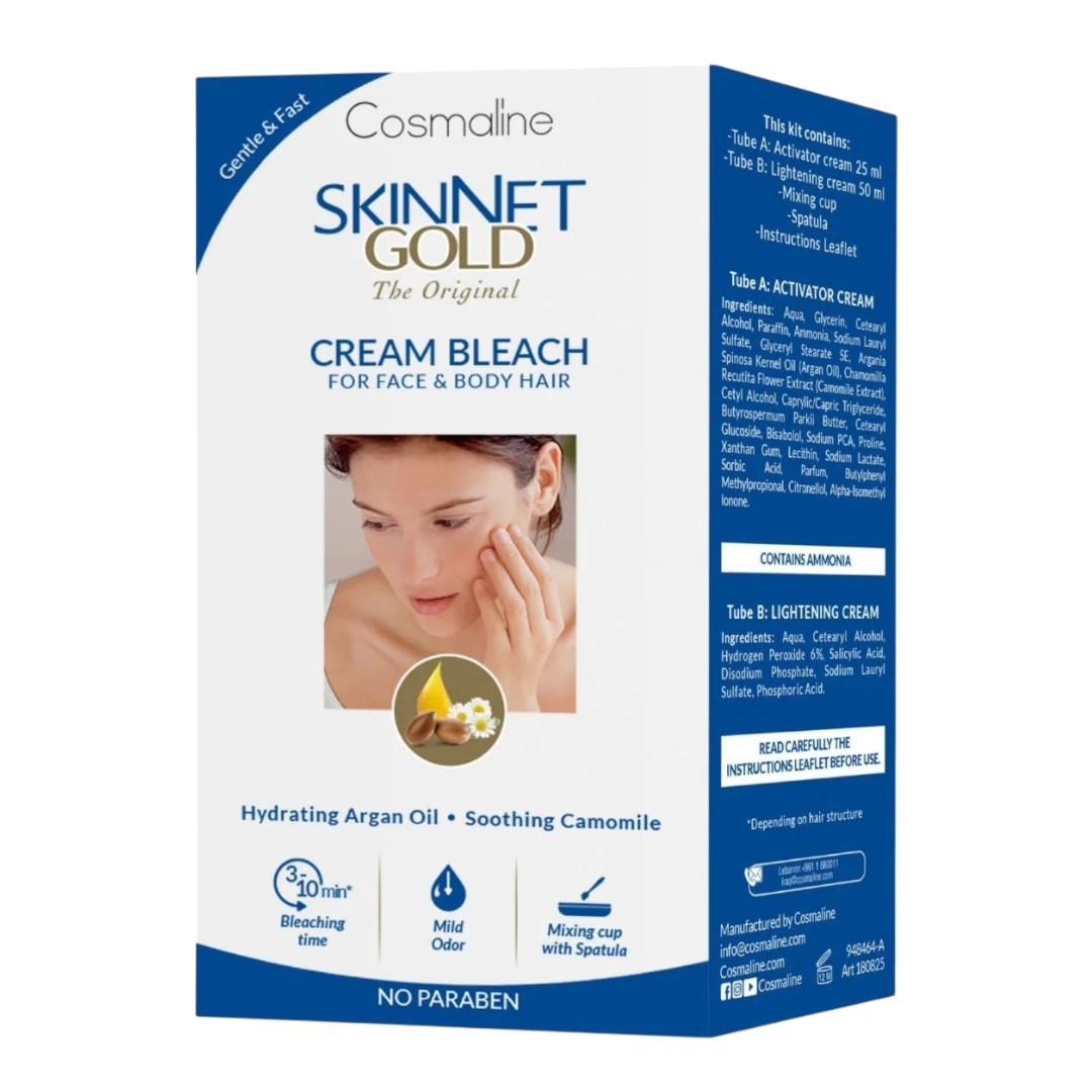 Cosmaline Skinnet Gold Cream Bleach - (25+50ml)