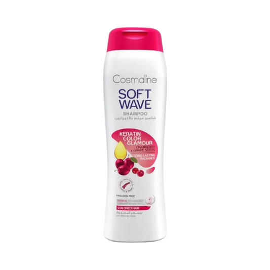 Cosmaline Soft Wave Keratin Color Glamour Shampoo For Colored Hair - 400ml