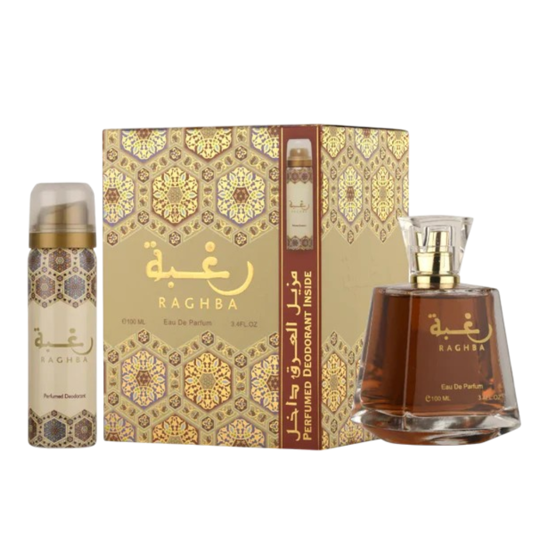 Raghba Eau De Parfum Unisex Gift Sex - 2 Pcs