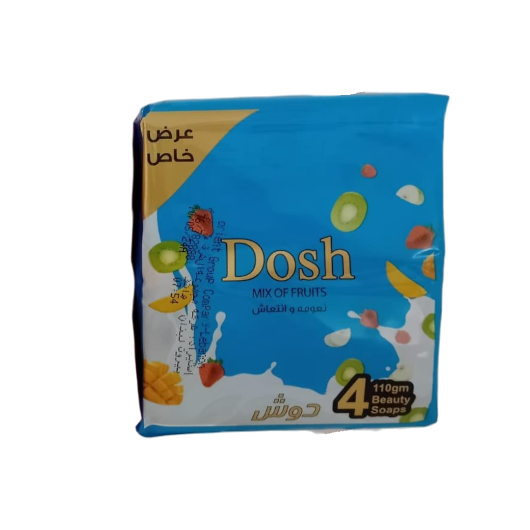 Dosh Mix Of Fruits Soaps - 4 Pcs