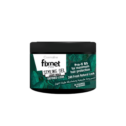 Cosmaline Fixnet Pro Hair Styling Gel Light Hold Defined Look 450 ML