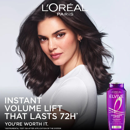 L'Oréal Paris Elvive Collagen Peptides Lifter 72h For Thin Flat Hair Volumizing Shampoo