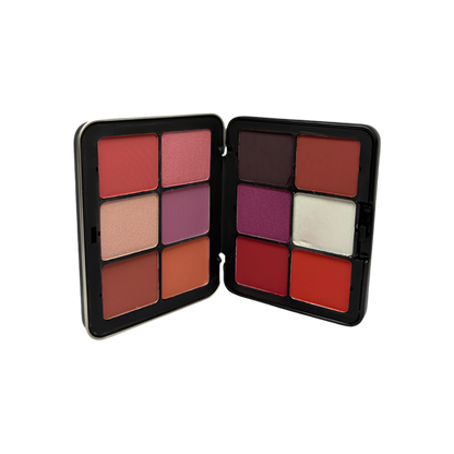 Quick Fix Eyeshadow palette with color swatches and packaging on a white background