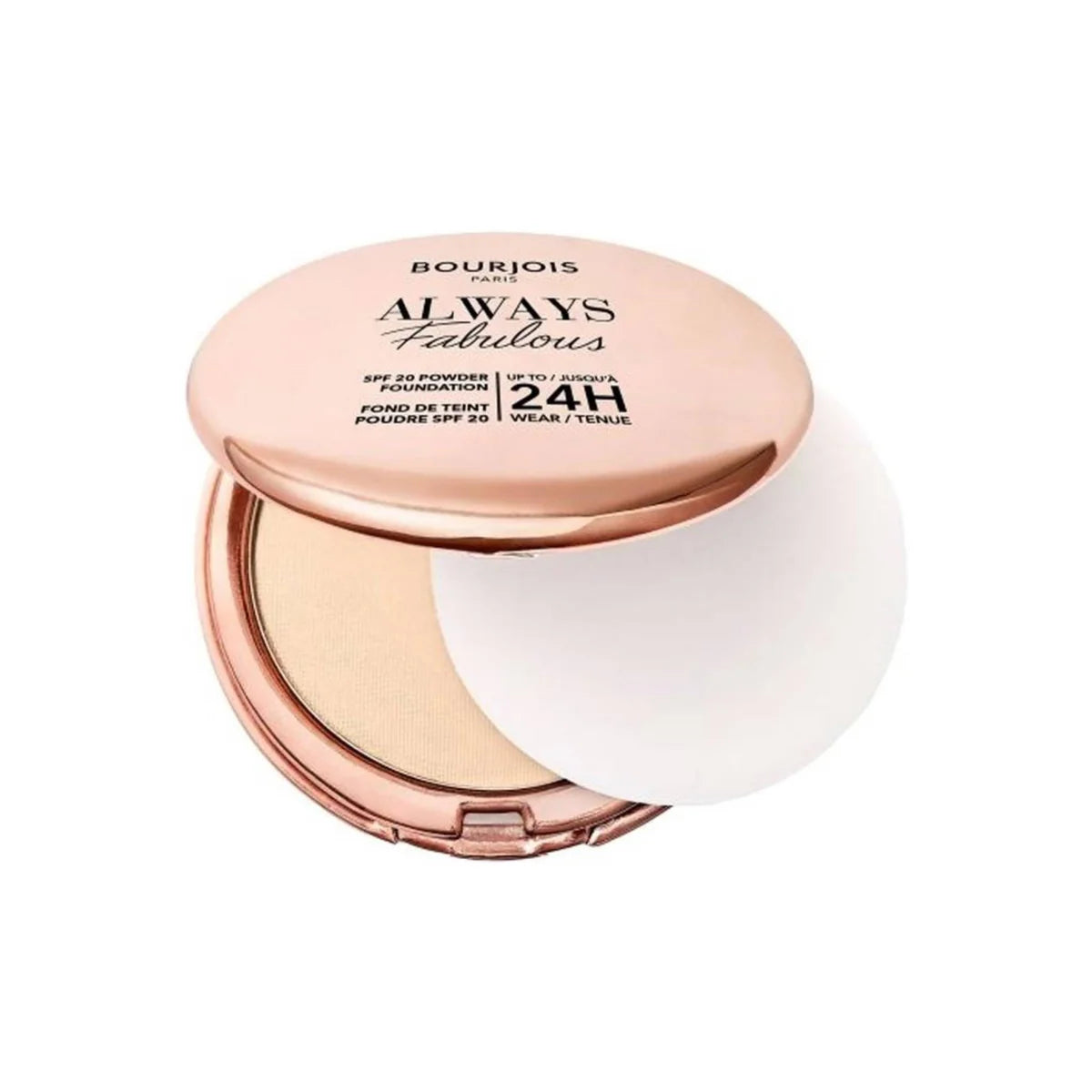 Bourjois Always Fabulous SPF 20 Powder Foundation on a white background