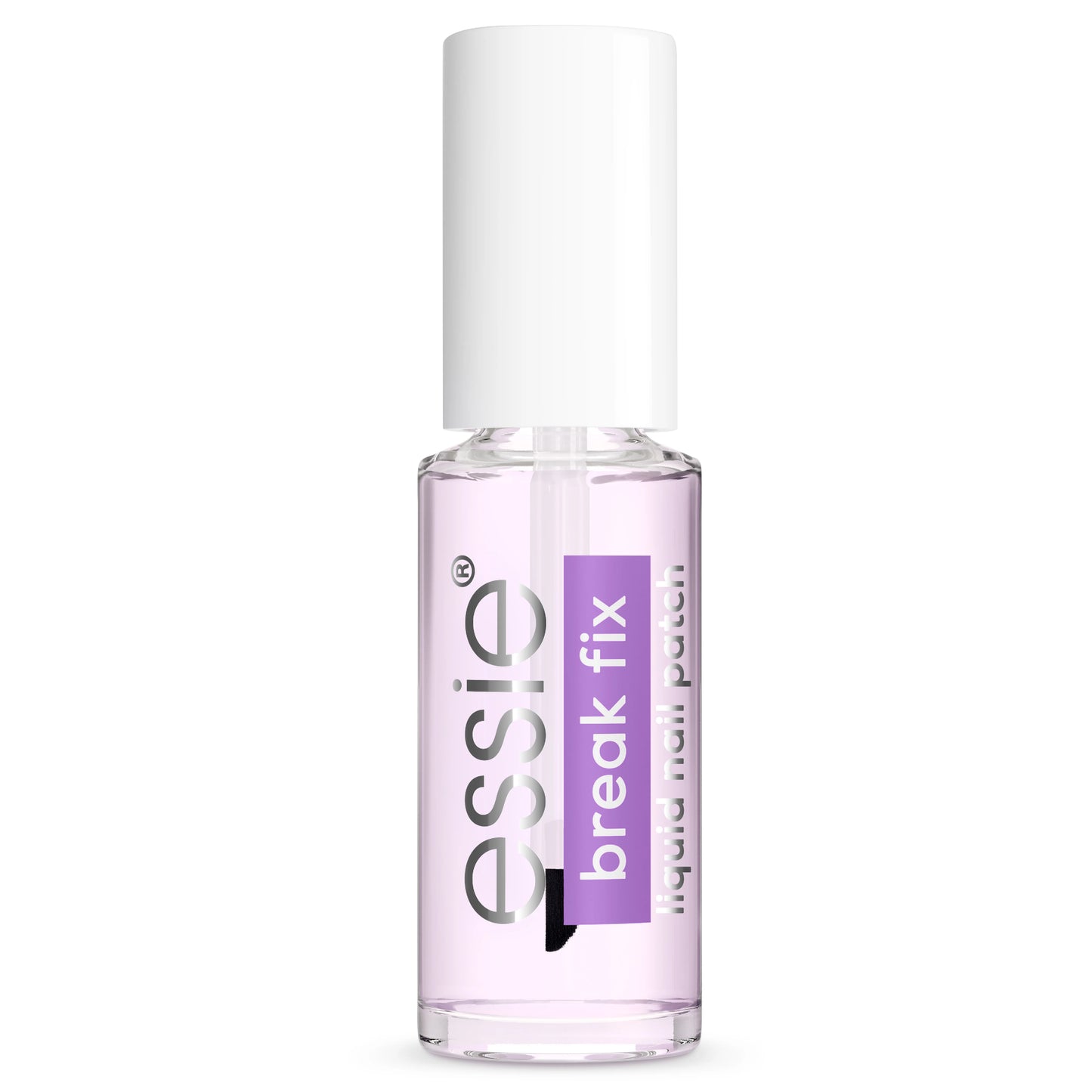 Essie nail polish bottle on a white background