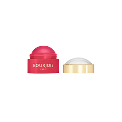 Bourjois Little Round Pot 2-in-1 Cream Blush For Cheeks and Lips  with red container and gold cap on a white background