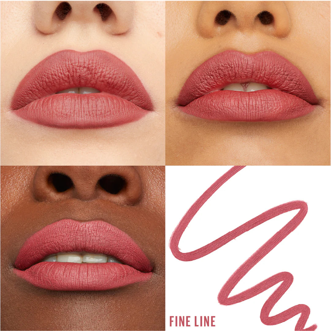 Close-up of lips with Maybelline Lifter Liner Lip Liner With Hyaluronic Acid Fine Line shade