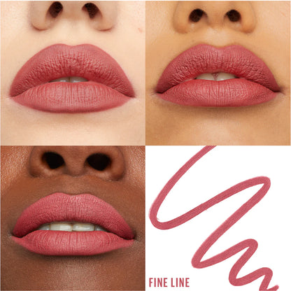 Close-up of lips with Maybelline Lifter Liner Lip Liner With Hyaluronic Acid Fine Line shade