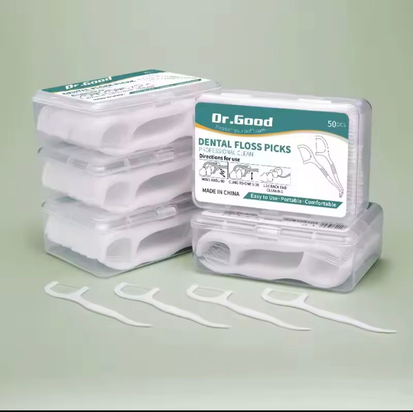 Dental Floss Sticks – 50 PCS - Oral Care Tools for Healthy Teeth & Fresh Breath