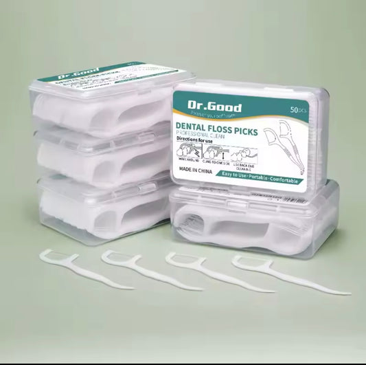 Dental Floss Sticks – 50 PCS - Oral Care Tools for Healthy Teeth & Fresh Breath