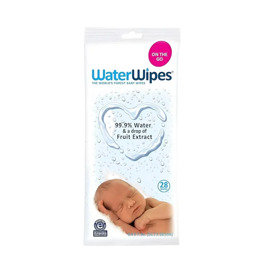 Baby Water Wipes - Unscented 99.9% Water Based Wipes - 1 Pack- 28 wipes