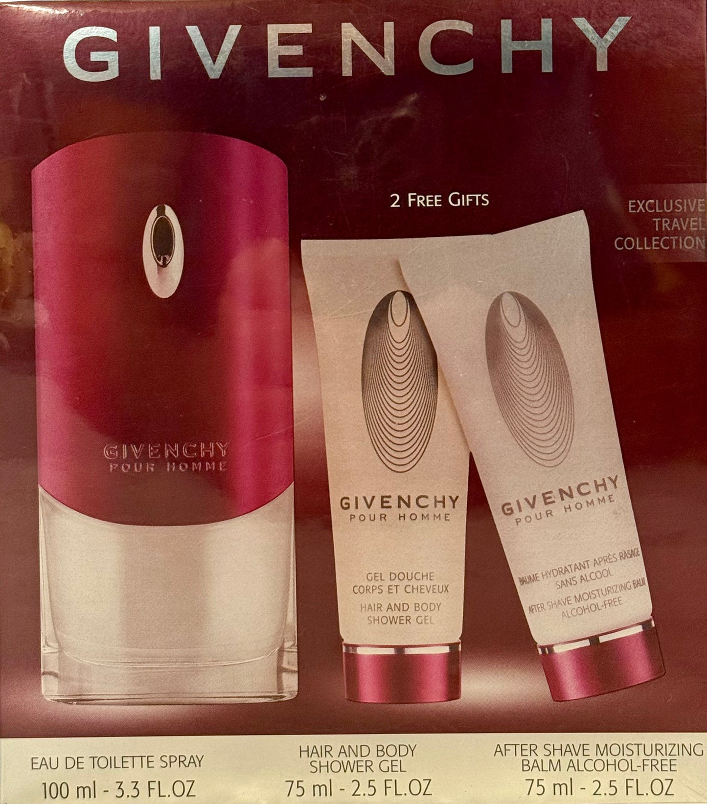 Givenchy Pour Homme Gift Set - Eau De Toilette 100ml + Shower Gel 75ml + After Shave 75ml