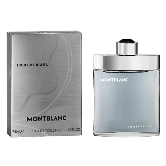 Montblanc Individuel perfume bottle and packaging on a white background