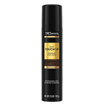 Tresemme root touch up can on a white background
