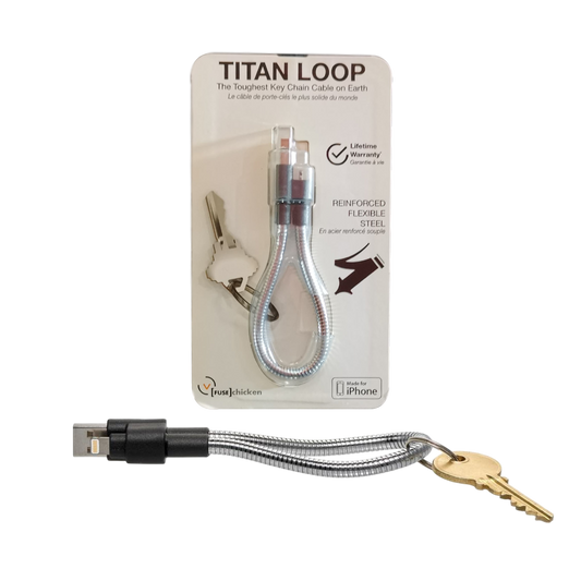 Fuse Chicken Titan Loop Key Chain Cable USB to Lightning Connector