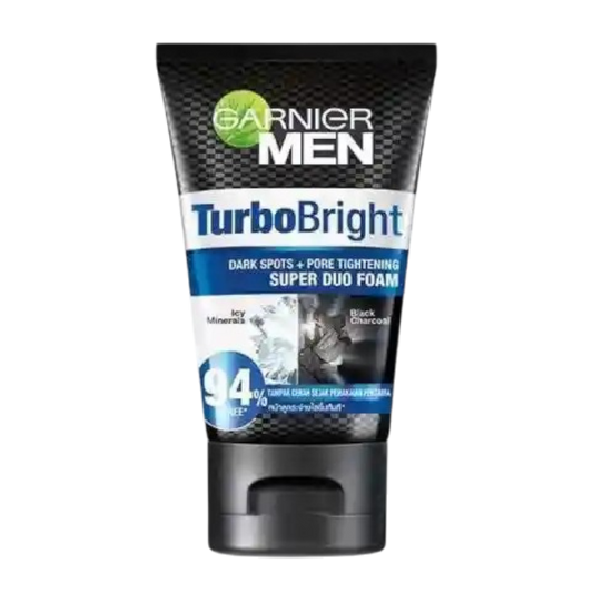 Garnier Men Turbo Bright Dark Spots + Pore Tightening Super Duo Foam - 100ml