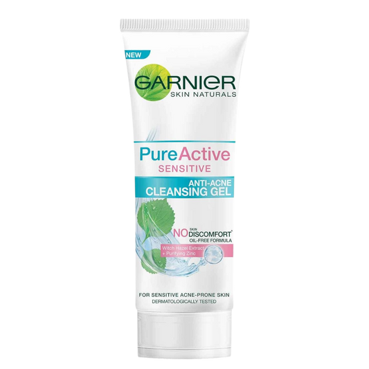 Garnier Sensitive Anti-Acne Cleansing Gel Facial Cleanser - 100ml