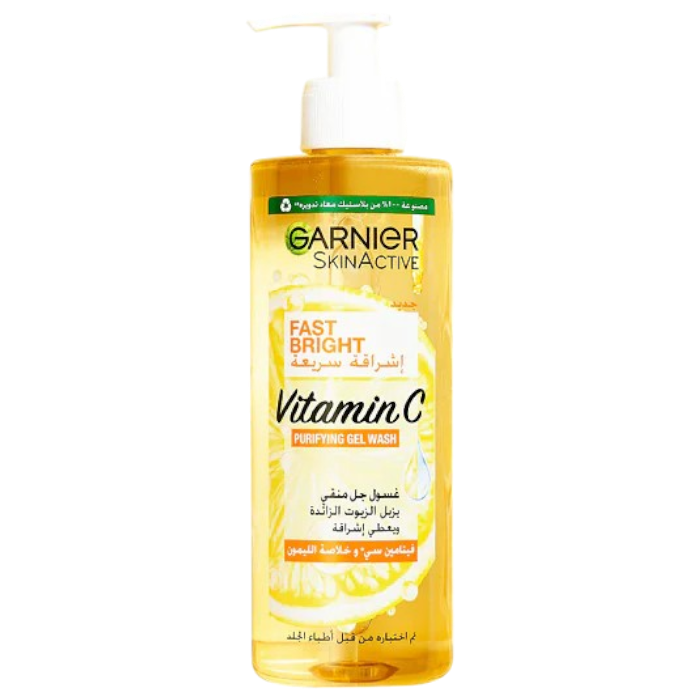 Garnier Skin Active Fast Bright Vitamin C Purifying Gel Wash - 400ml