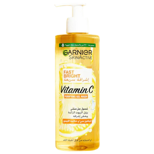 Garnier Skin Active Fast Bright Vitamin C Purifying Gel Wash - 400ml