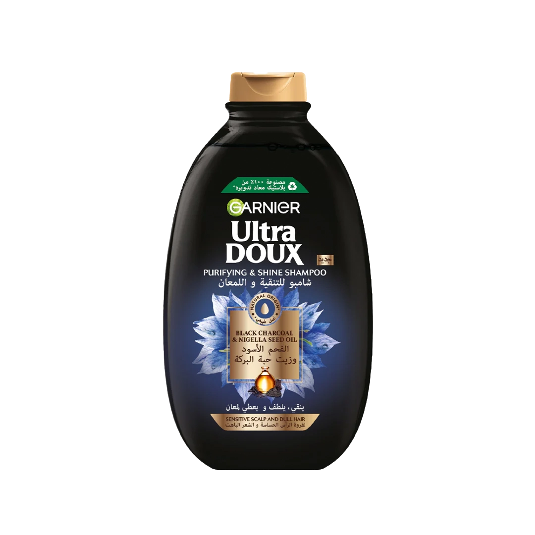 Garnier Ultra Doux Shampoo Black Charcoal - 400ml
