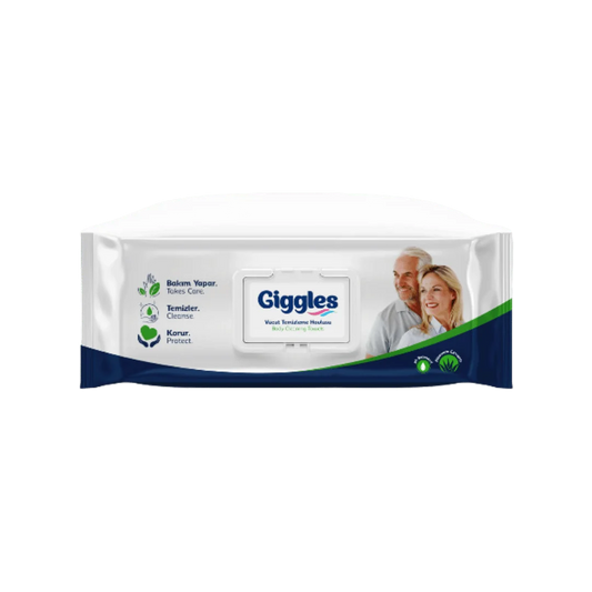 Giggles Body Cleaning Towels/Wipes - 50 Pcs