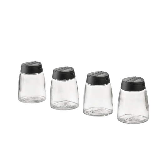 Glass Spice Bottle with Double Option Plastic Cap - 8.5cm