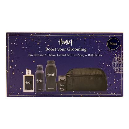 Hamlet Black Boost Your Grooming Body Care Gift Set Pour Homme