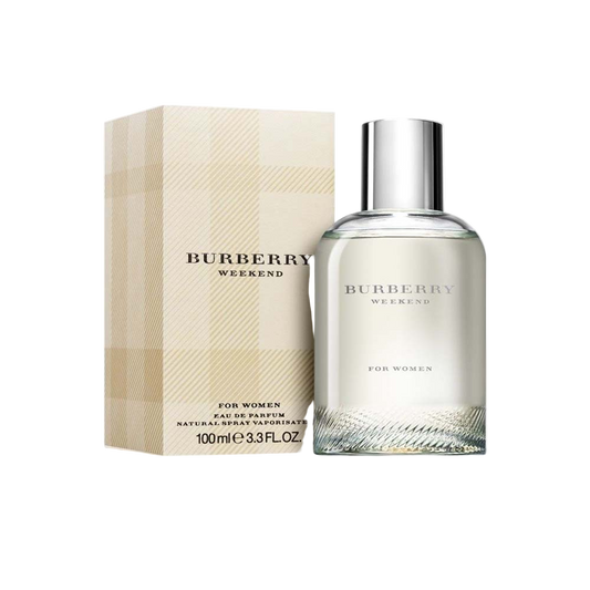 Burberry Weekend perfume bottle and packaging on a white background