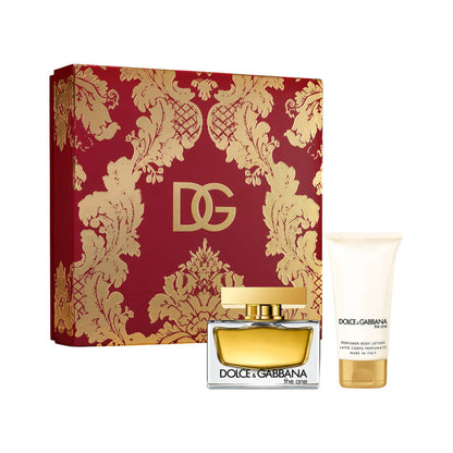 Dolce & Gabbana The ONE Eau De Parfum For Women Gift Set 75 ML + Body Lotion 50 ML