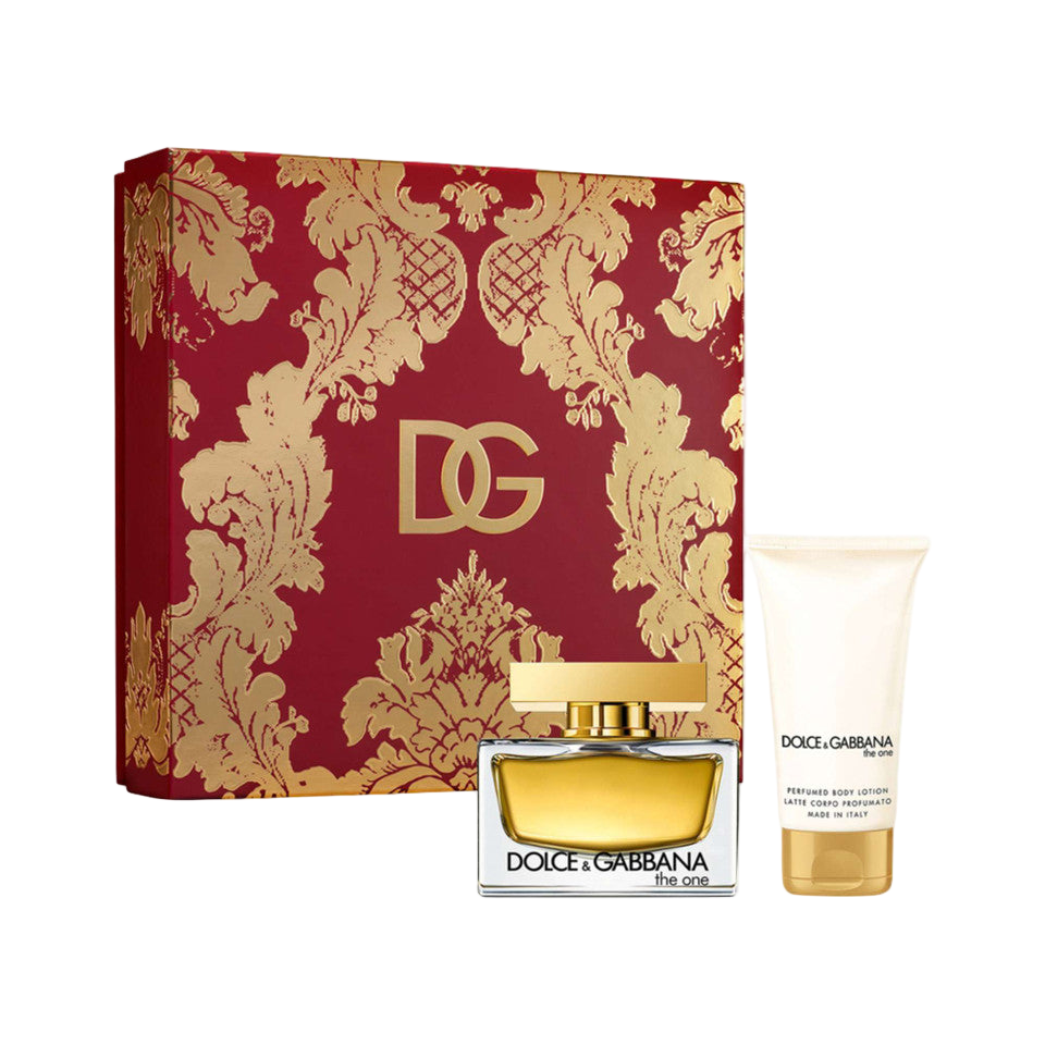 Dolce & Gabbana The ONE Eau De Parfum For Women Gift Set 75 ML + Body Lotion 50 ML