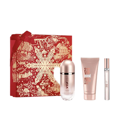 Carolina Herrera 212 Vip Rosé Eau De Parfum For Women Gift Set - 80 ML + 10 ML + Body Lotion 100 ML