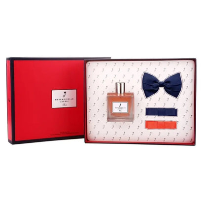 Jacadi Mademoiselle Perfume bottle with bow tie and accessories in a decorative box