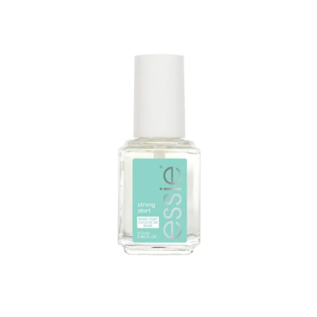 Essie nail polish bottle on a white background