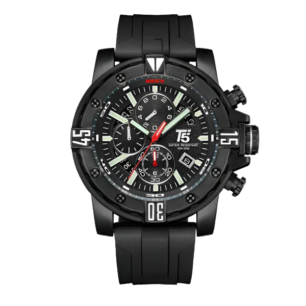 T5 Original Chronograph Watch For Men - Black