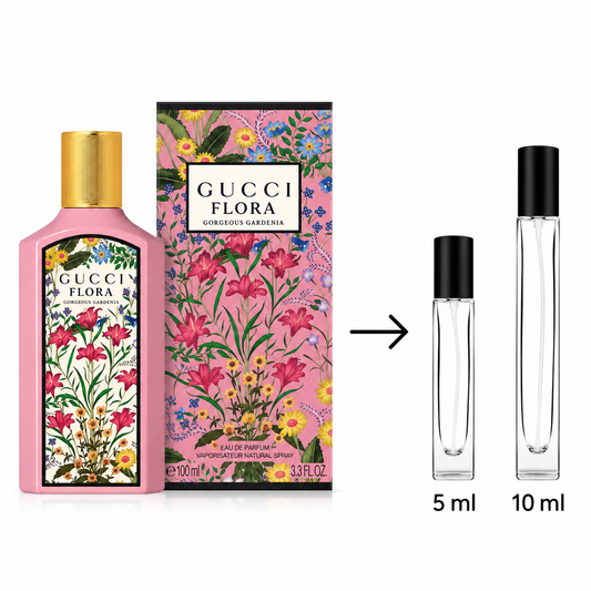 Gucci Flora Gorgeous Gardenia Eau De Parfum For Women - 5ML / 10 ML - Decanted From Original Bottle