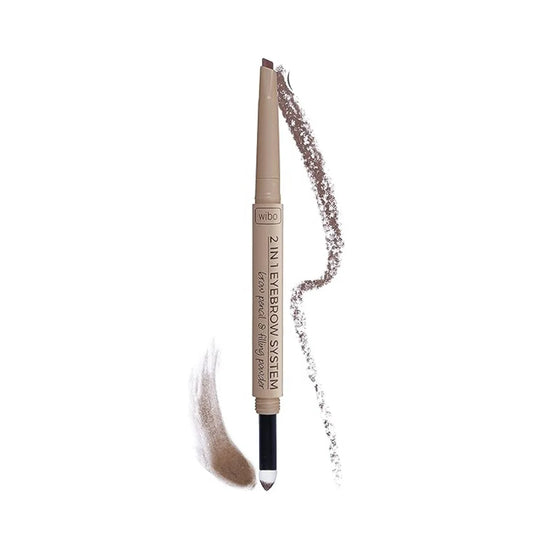Wibo 2 In 1 Eyebrow System - 3 Tones