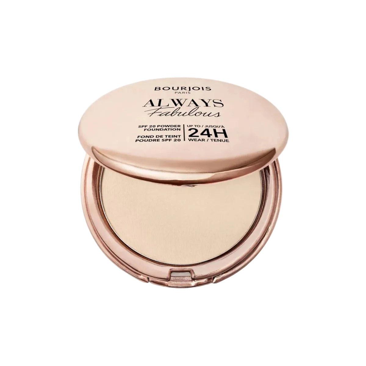 Bourjois Always Fabulous SPF 20 Powder Foundation on a white background