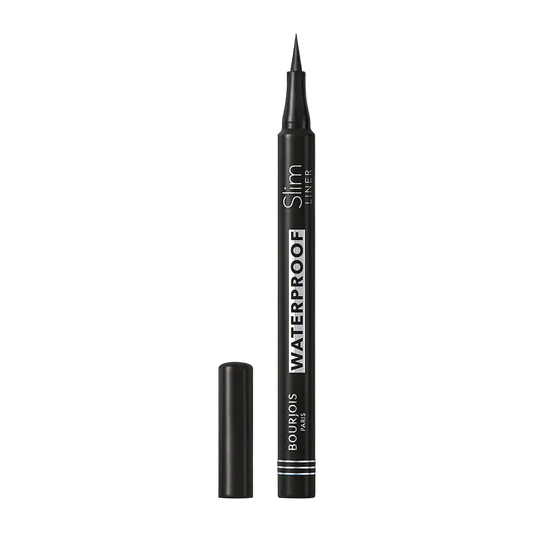 Black eyeliner pen with Bourjois branding on a white background