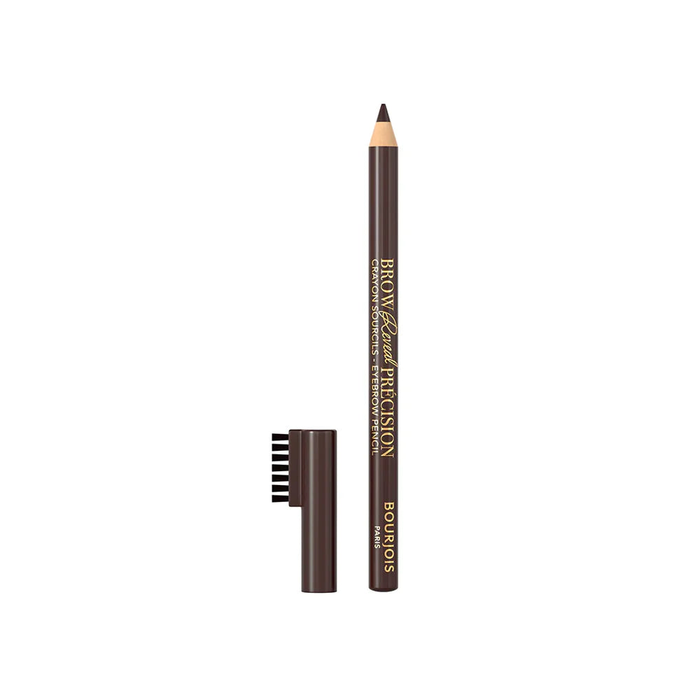 Bourjois Reveal Brow pencil with brush attachment on a white background, branded as Bourjois.