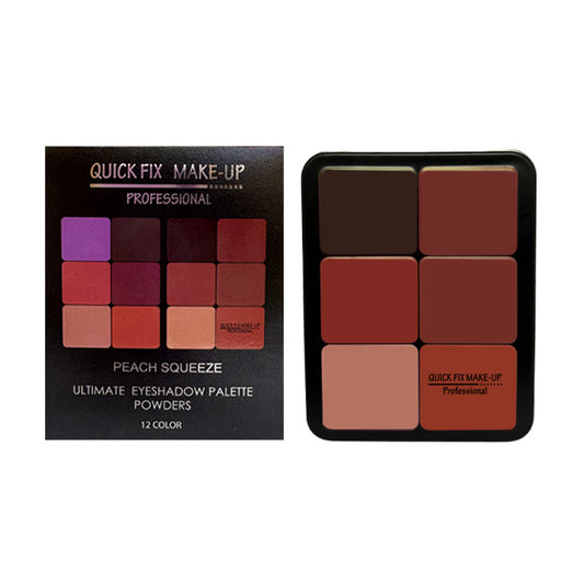 Quick Fix Makeup palette with color swatches and packaging on a white background