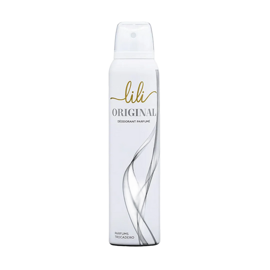 Lili Original deodorant spray bottle on a white background