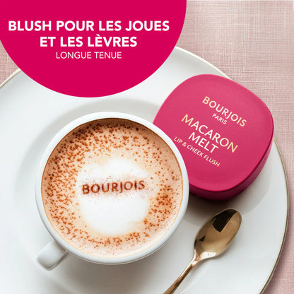 Bourjois Blush Macaron Melt Lip & Cheek Flush - 4 Shades Multi-Use Blush