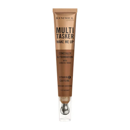 Rimmel Multi Tasker concealer and foundation tube on a white background